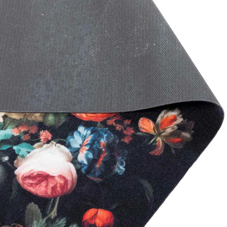 Tapis de Cuisine Noir 180 x 60 cm Velours - 4