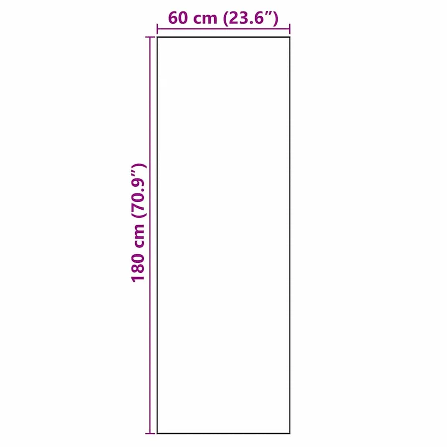 Tapis de Cuisine Noir 180 x 60 cm Velours - 7