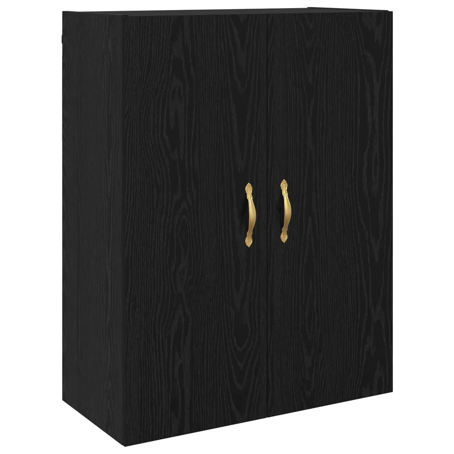 Meuble mural Chêne noir 69,5 x 34 x 90 cm Bois d'ingénierie - 2