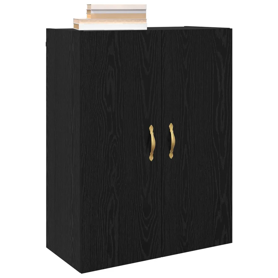 Meuble mural Chêne noir 69,5 x 34 x 90 cm Bois d'ingénierie - 3
