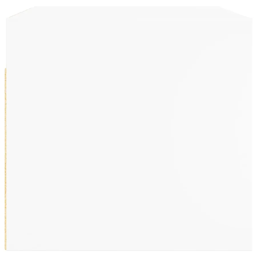 Armoire murale avec portes en verre blanc 68,5x37x35 cm - 7