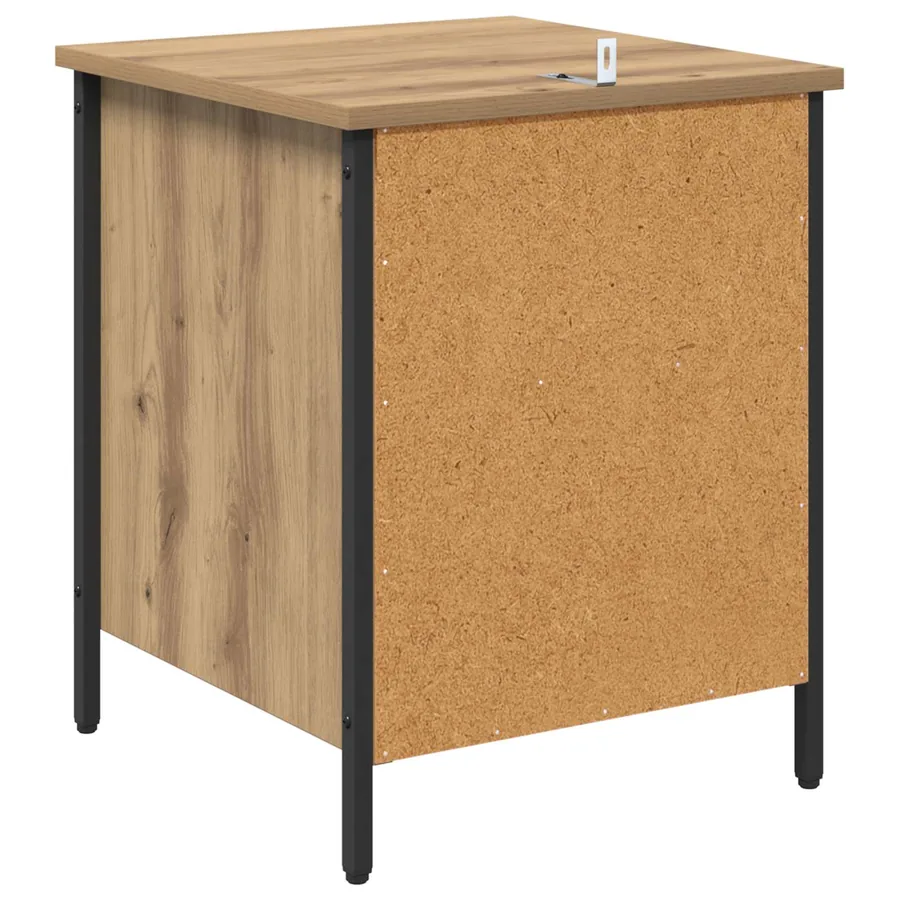 Cabinet de chevet 2 pc Chêne artisanal 40 x 42 x 50 cm - 9