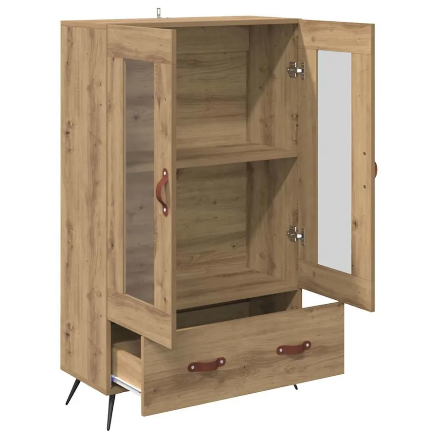 Haut Armoire Chêne artisanal 69,5 x 31 x 115 cm - 5