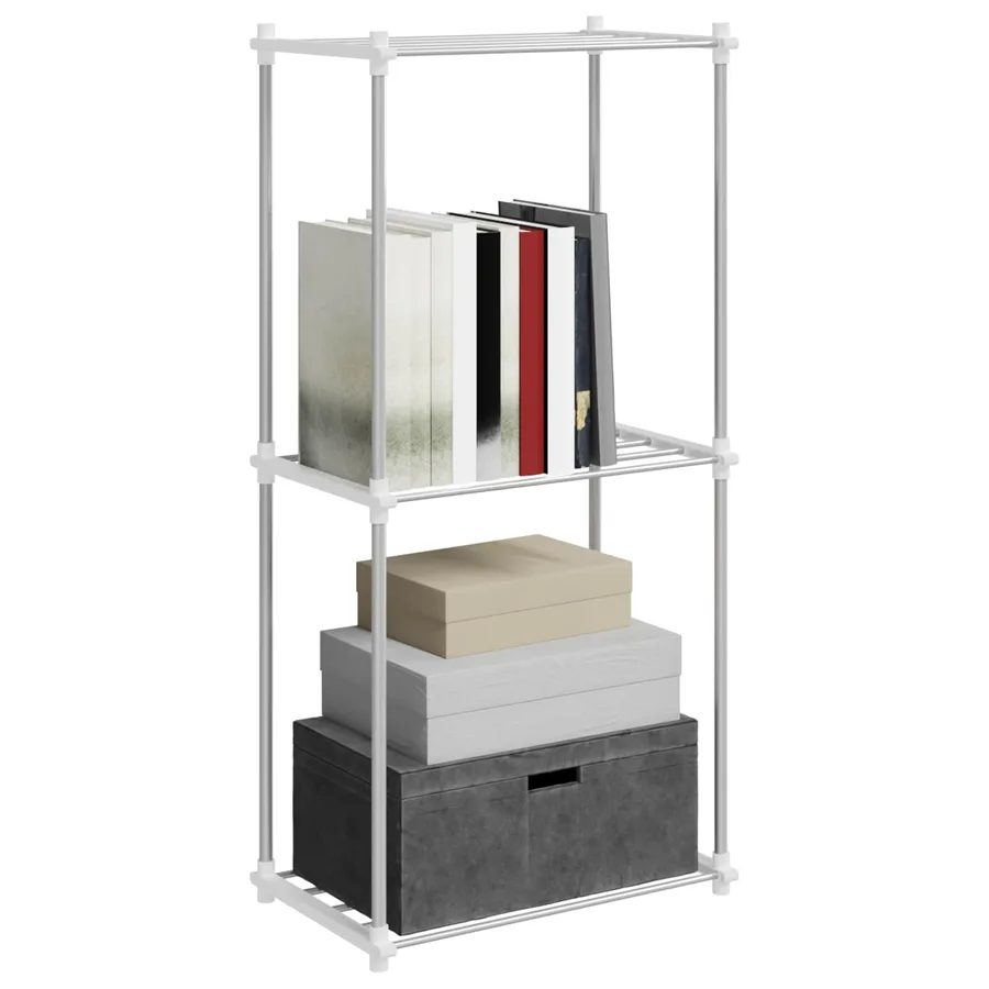 Étagère tubulaire Blanc 42,5 x 27 x 91,5 cm Aluminium - 3