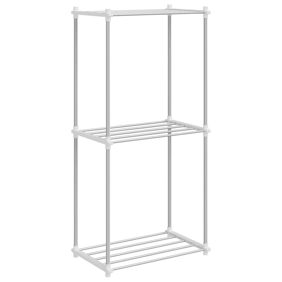 Étagère tubulaire Blanc 42,5 x 27 x 91,5 cm Aluminium - 9