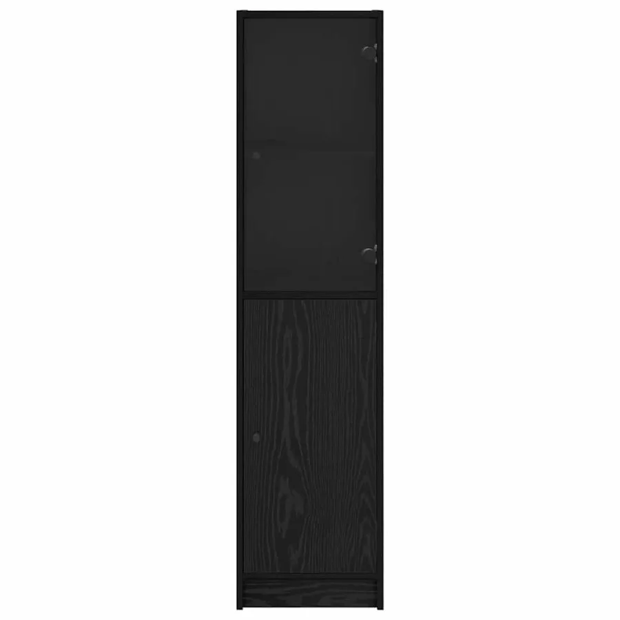 Haut Armoire Chêne noir 35 x 37 x 142 cm Bois d'ingénierie - 6