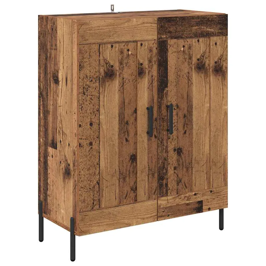 Buffet Bois Ancien 69,5 x 34 x 90 cm Bois d'ingénierie et fer - 2