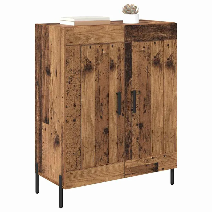 Buffet Bois Ancien 69,5 x 34 x 90 cm Bois d'ingénierie et fer - 3