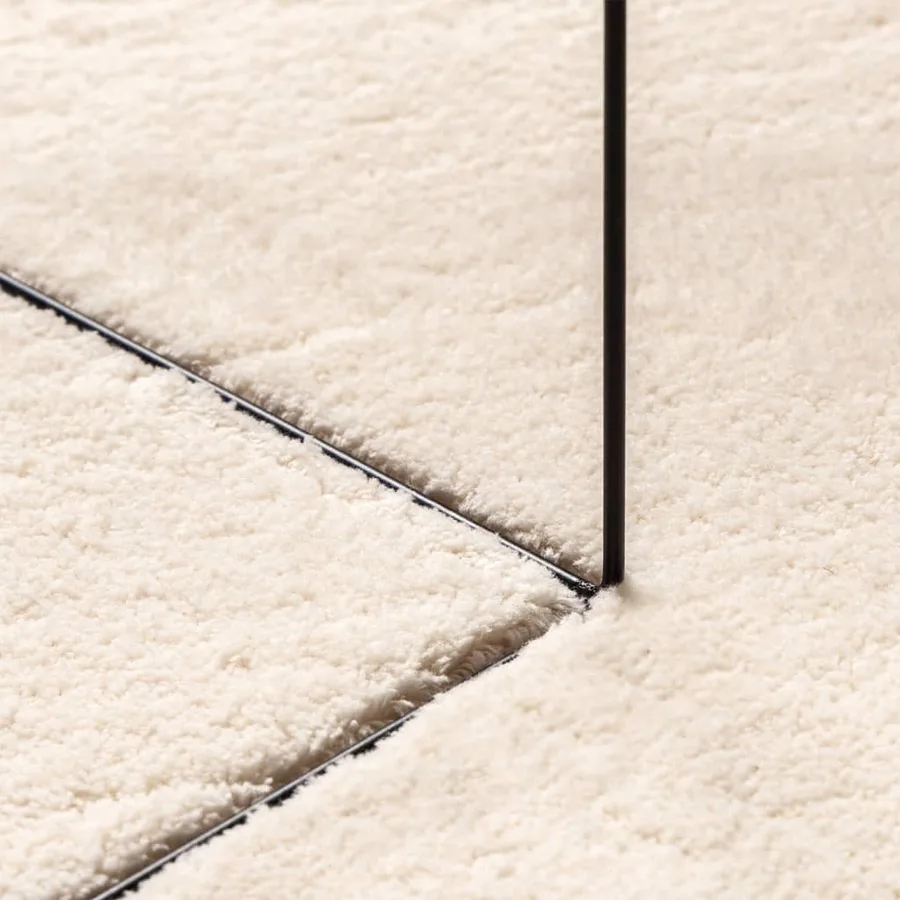 Tapis HUARTE à poils courts doux et lavable beige Ø 160 cm - 8