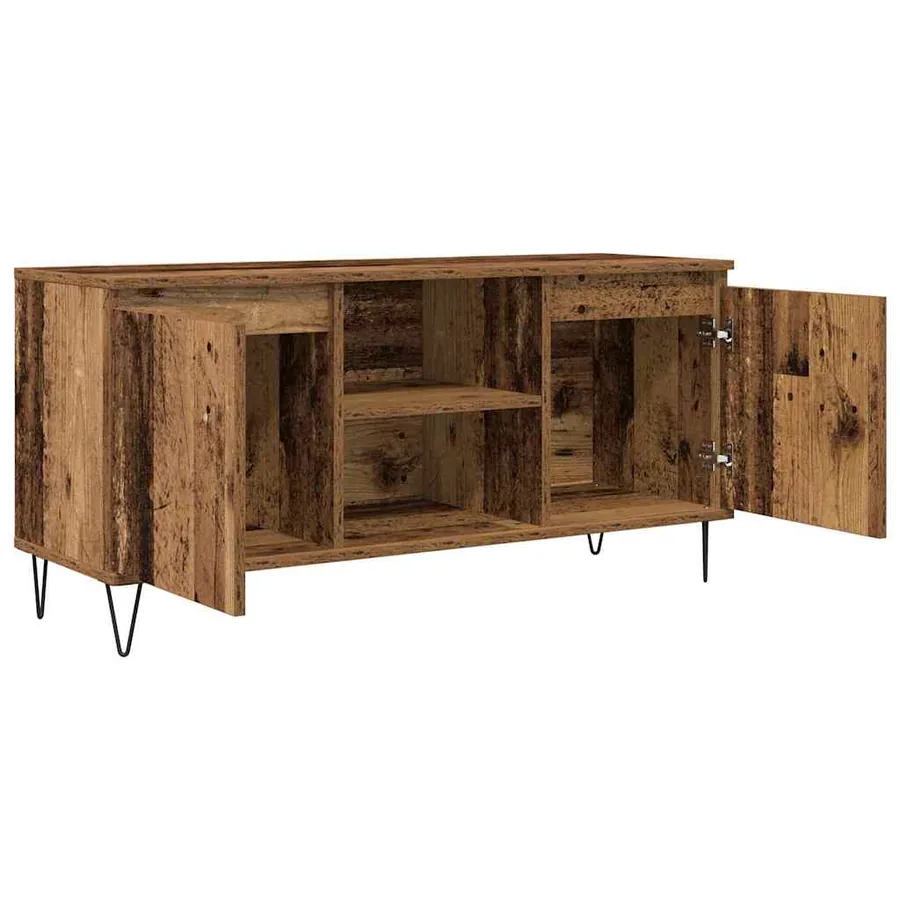 Meuble TV Bois Ancien 104 x 35 x 50 cm Bois d'ingénierie - 5