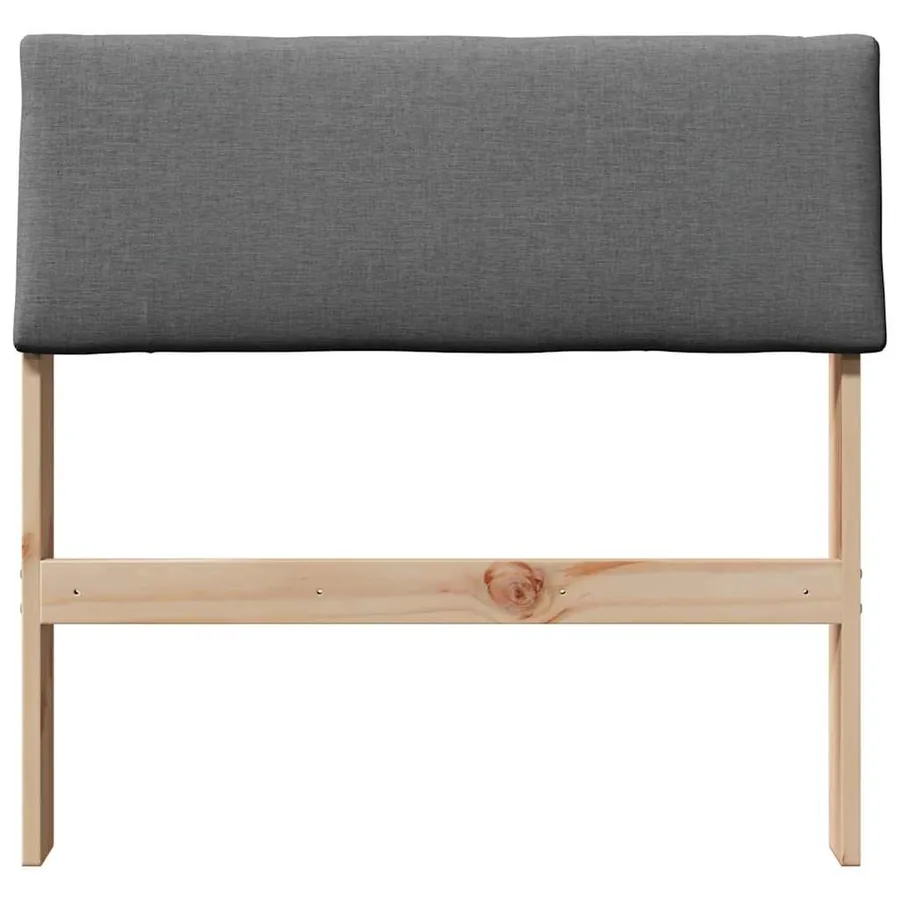 Tête de lit capitonnée Gris foncé 75 cm Pin massif - 4