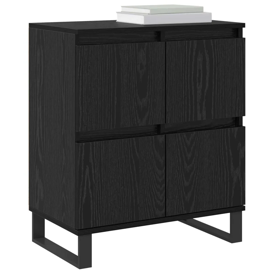 Buffet 3 pcs Chêne noir 60 x 35 x 70 cm - 3