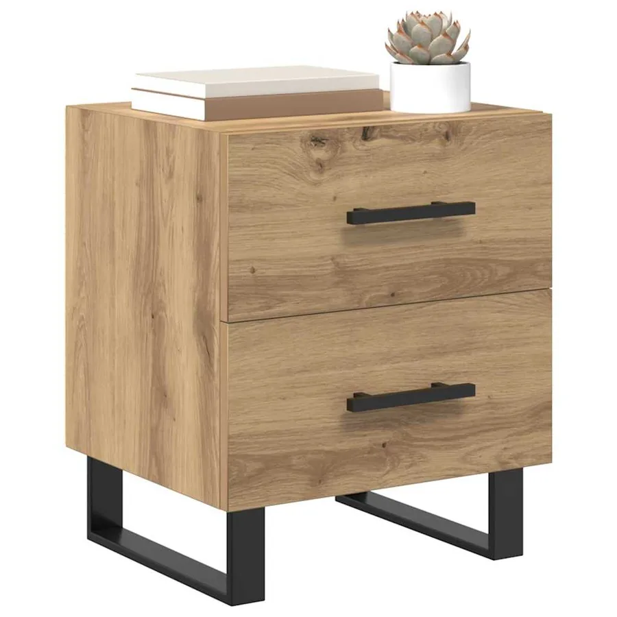 Cabinet de chevet Chêne artisanal 40 x 35 x 47,5 cm - 3
