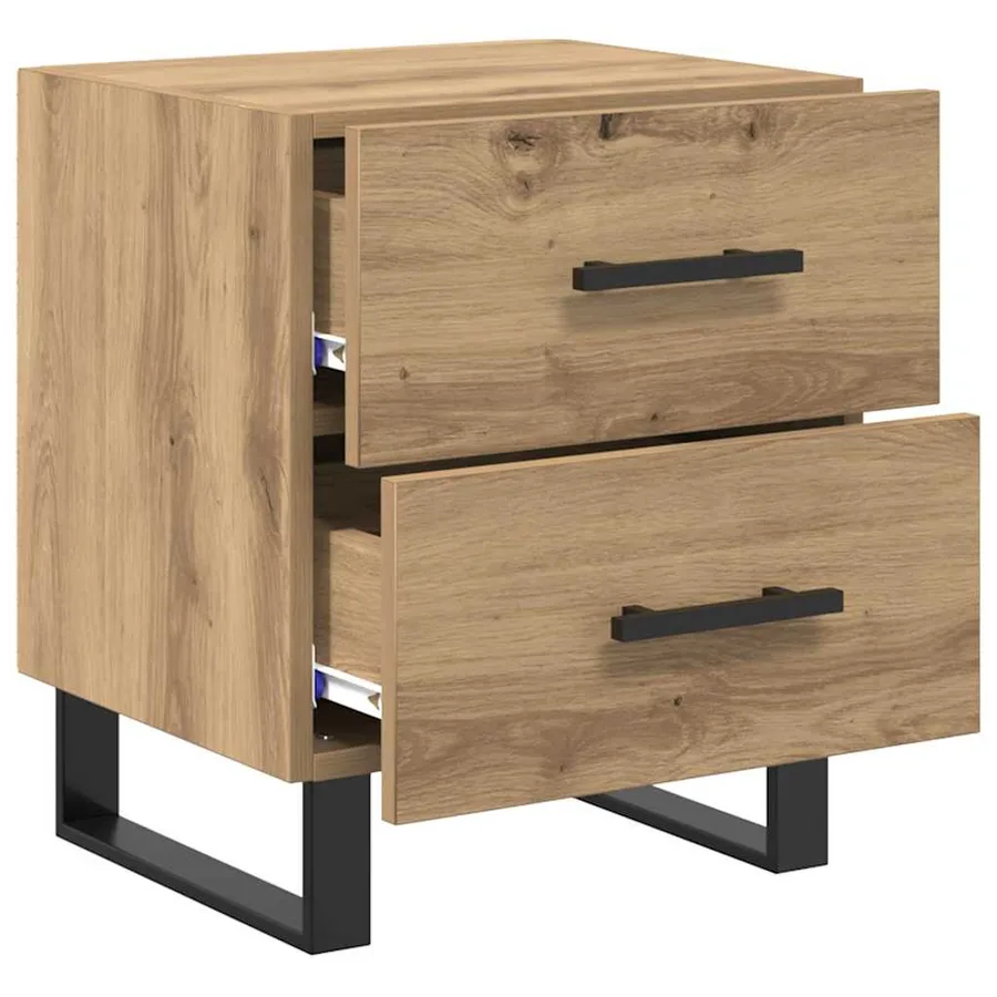 Cabinet de chevet Chêne artisanal 40 x 35 x 47,5 cm - 5