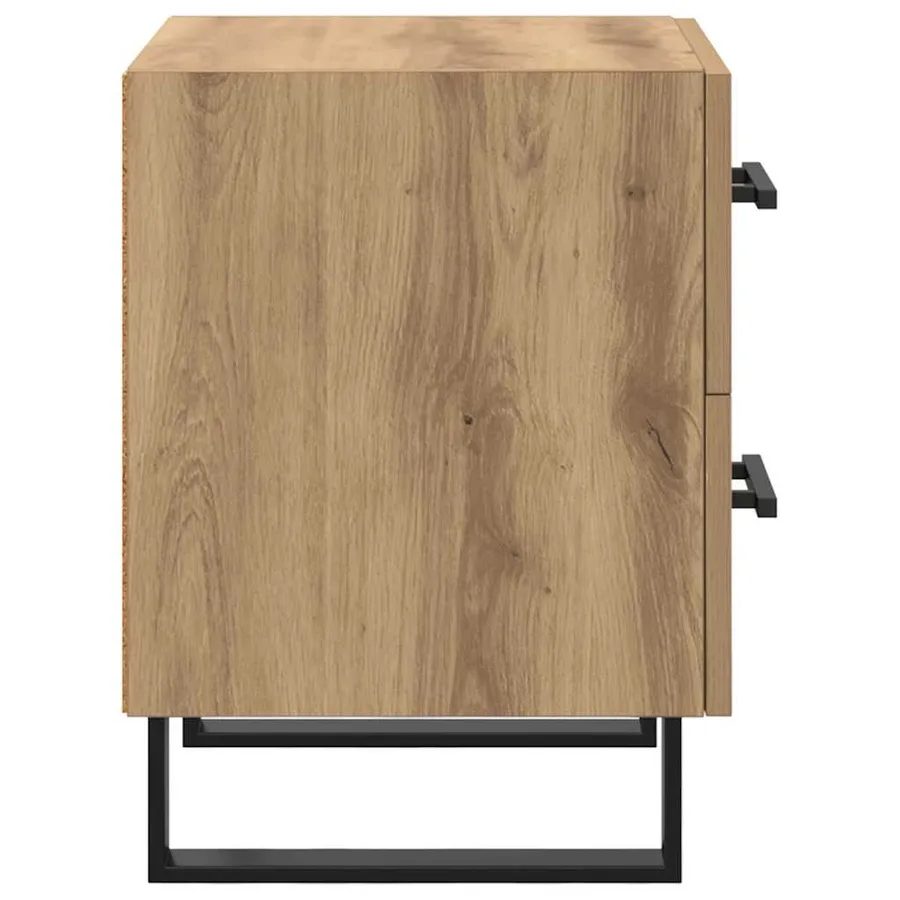 Cabinet de chevet Chêne artisanal 40 x 35 x 47,5 cm - 7