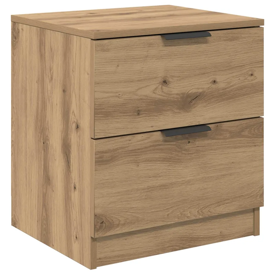 Cabinet de chevet 2 pc Chêne artisanal 45 x 39 x 50cm - 6
