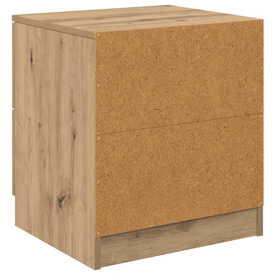 Cabinet de chevet 2 pc Chêne artisanal 45 x 39 x 50cm - 9