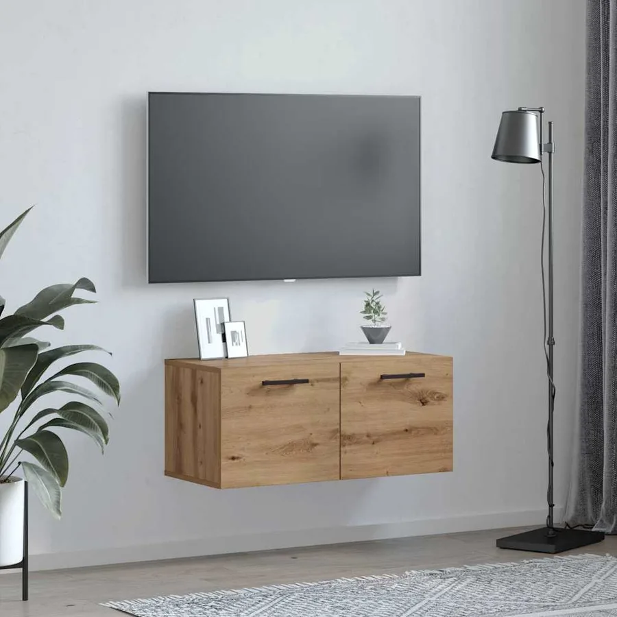 Meuble mural 80 x 36.5 x 35 cm Bois d'ingénierie - 4