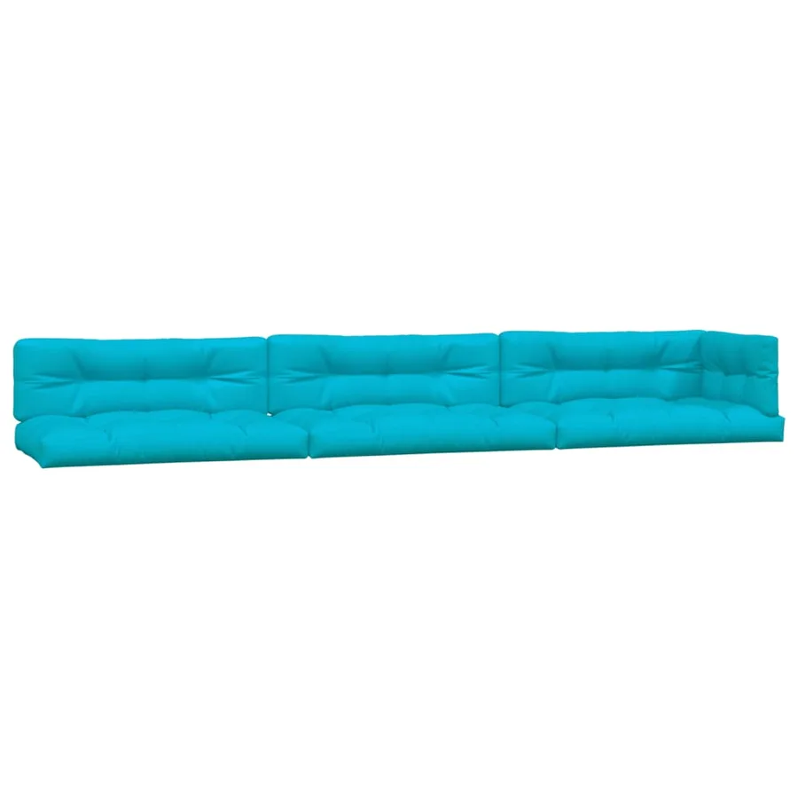 Coussins de palette lot de 7 turquoise tissu - 2