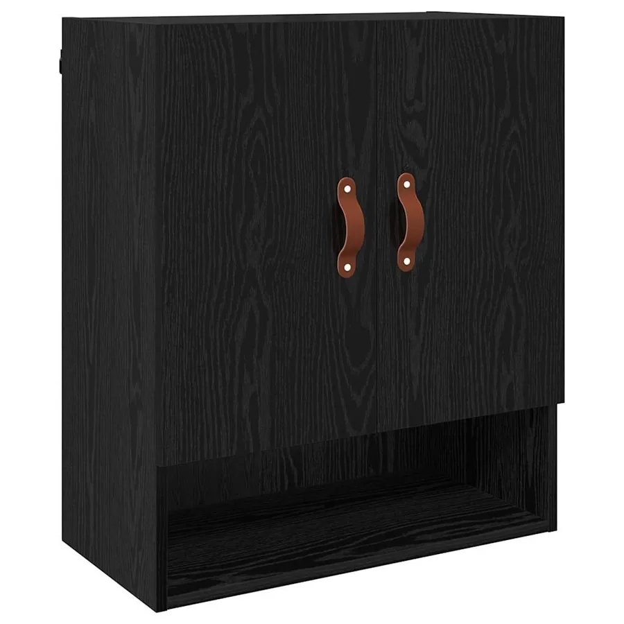 Meuble mural Chêne noir 60 x 31 x 70 cm Bois d'ingénierie - 2