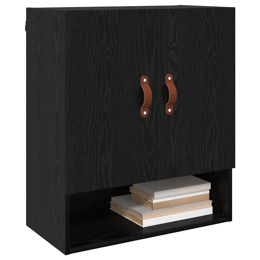 Meuble mural Chêne noir 60 x 31 x 70 cm Bois d'ingénierie - 3