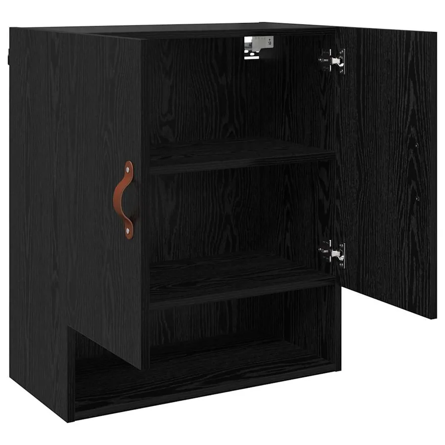 Meuble mural Chêne noir 60 x 31 x 70 cm Bois d'ingénierie - 5