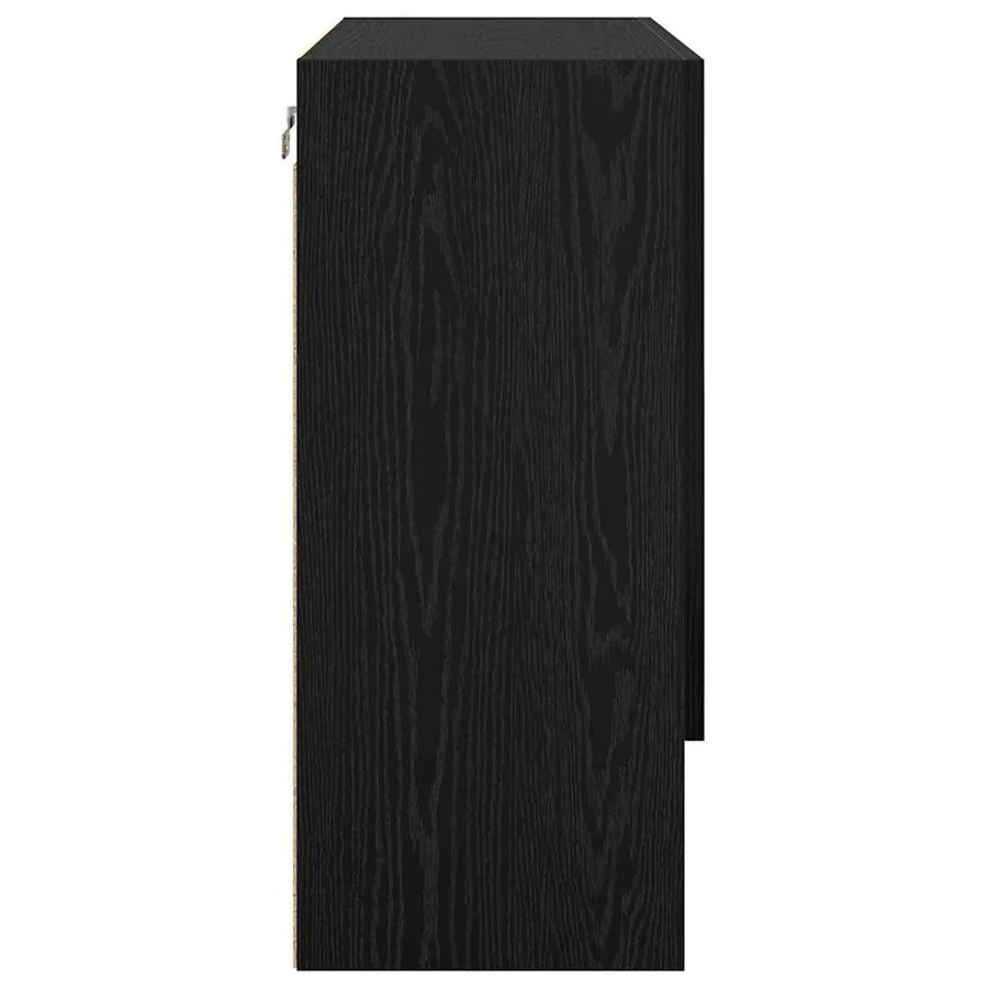 Meuble mural Chêne noir 60 x 31 x 70 cm Bois d'ingénierie - 7