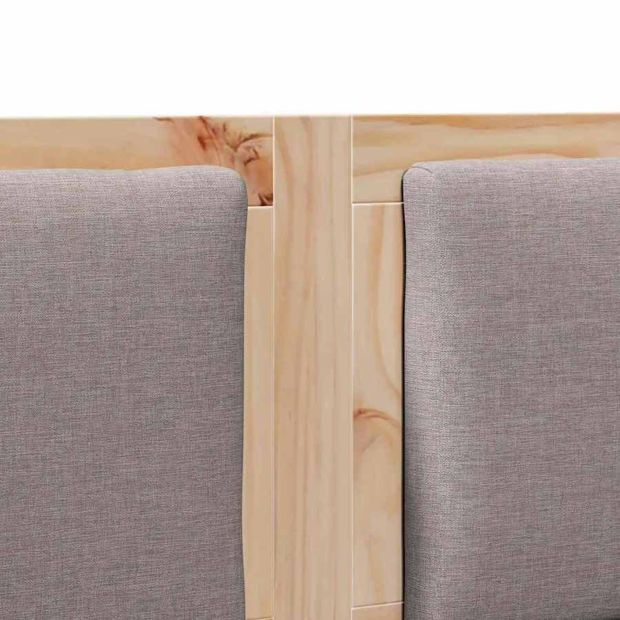 Tête de lit Autre Marron 200 cm Bois massif en pin - 7