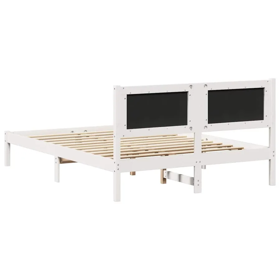 Cadre de lit Gris clair 140 x 190 cm Pin massif - 7