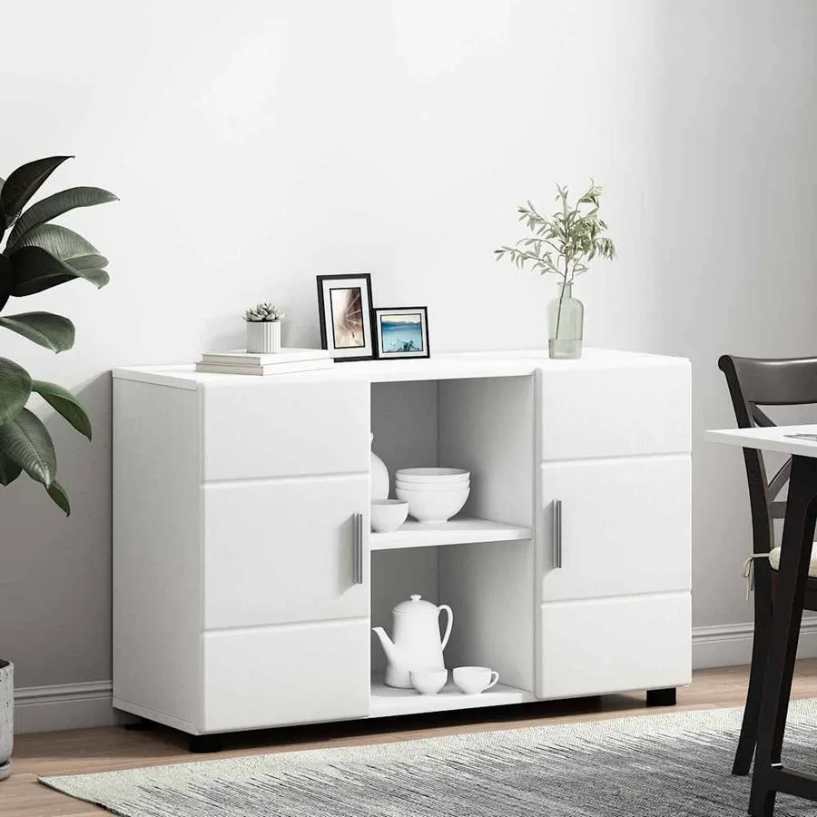 Buffet FLORIN Blanc 88,5 x 30,5 x 55,5 cm Bois d'ingénierie - 4