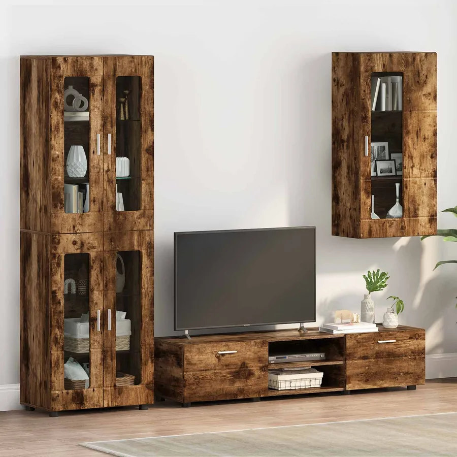 Cabinet en Bois Chêne fumé Bois d'ingénierie