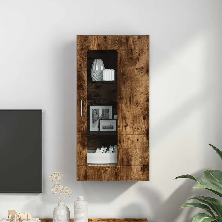 Cabinet en Bois Chêne fumé Bois d'ingénierie - 4