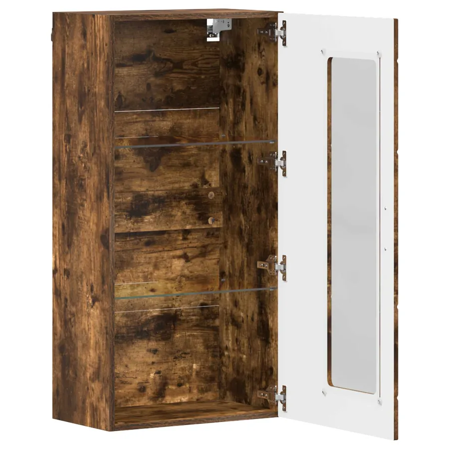 Cabinet en Bois Chêne fumé Bois d'ingénierie - 5