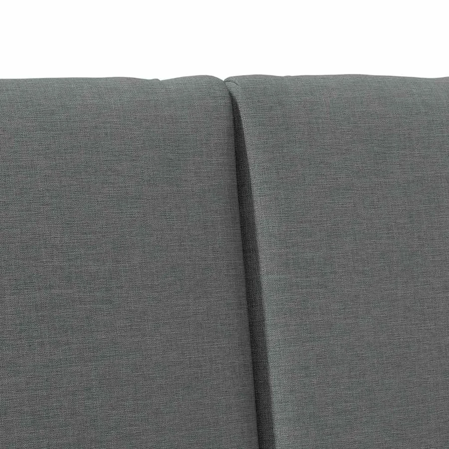 Tête de lit capitonnée Gris foncé 160 cm Pin massif - 7