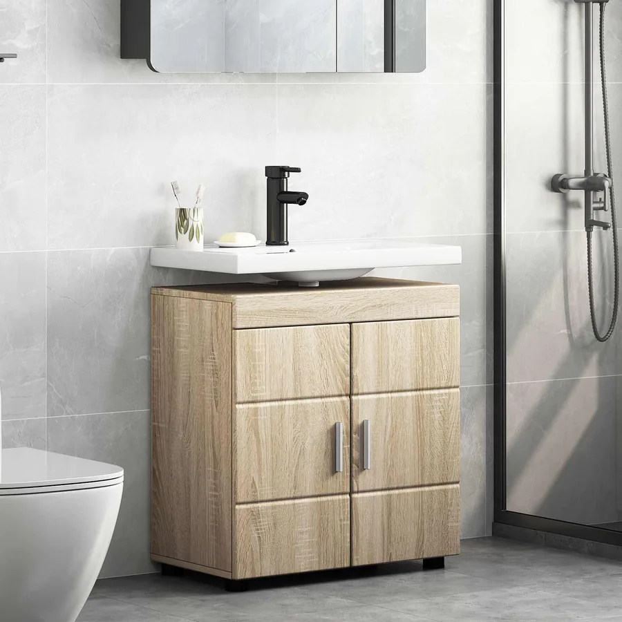 Ensemble d'armoire de salle de bain TULUM Chêne Sonoma - 4
