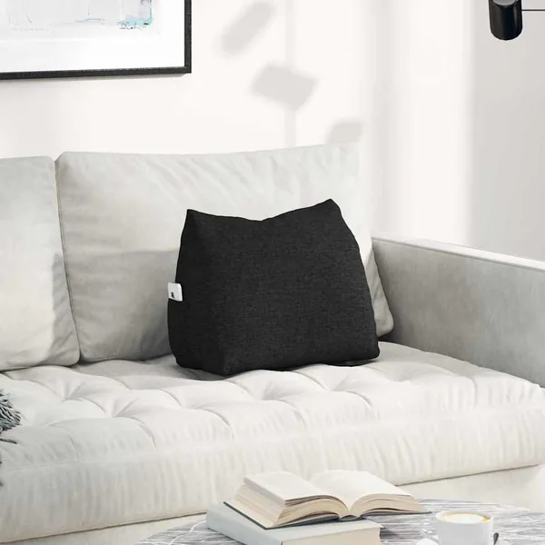 Coussin de Dos Noir 45 x 20 x 35 cm tissu