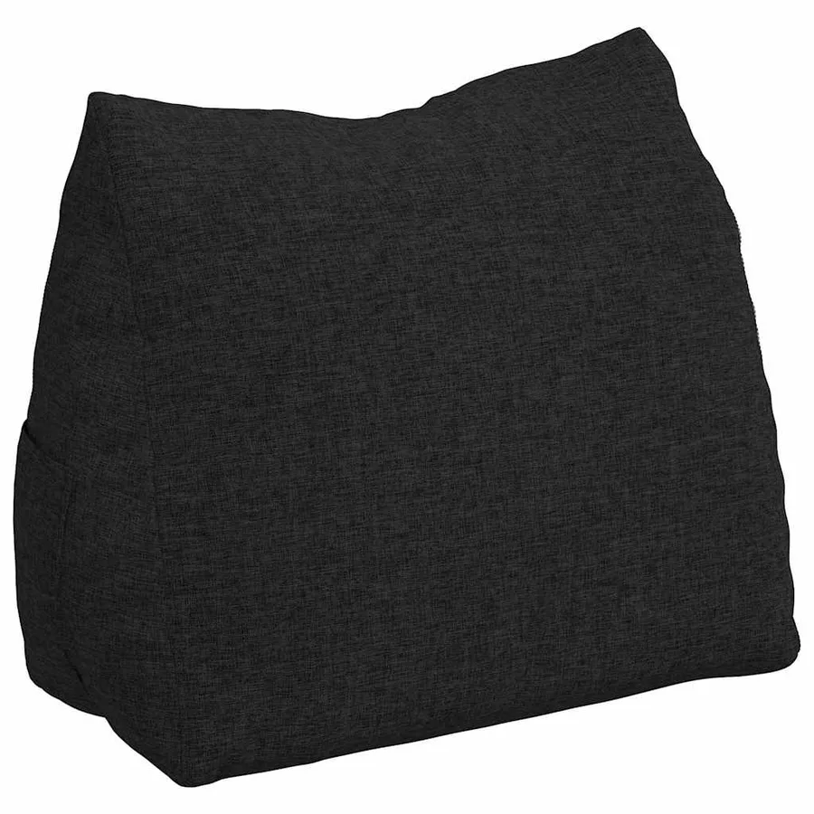 Coussin de Dos Noir 45 x 20 x 35 cm tissu - 2