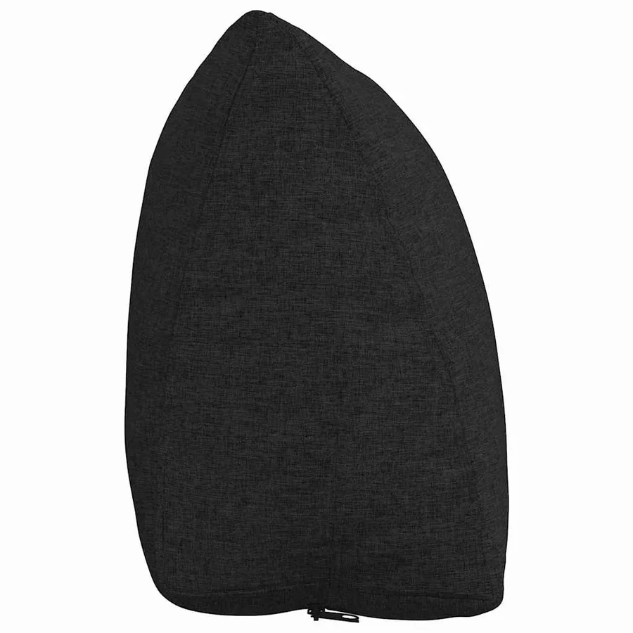 Coussin de Dos Noir 60 x 20 x 50 cm tissu - 7