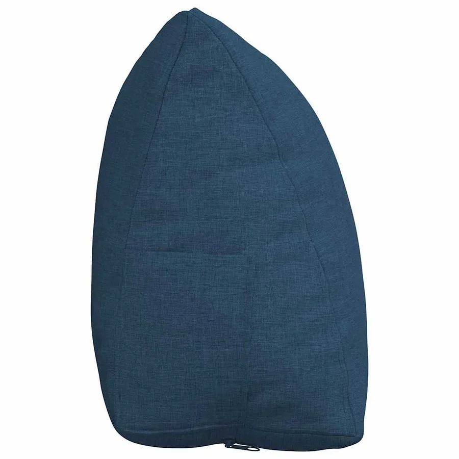 Coussin de Dos Bleu 45 x 20 x 35 cm tissu - 7
