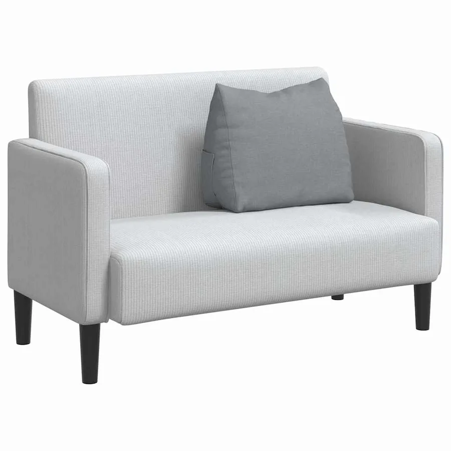 Coussin de Dos Gris clair 60 x 20 x 50 cm tissu - 3