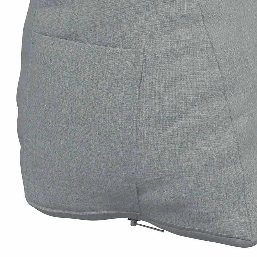 Coussin de Dos Gris clair 60 x 20 x 50 cm tissu - 9