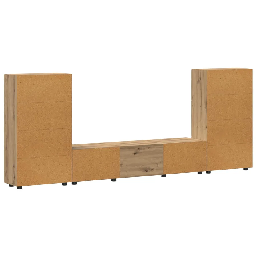 Ensemble meuble TV FLORIN 3 pcs Chêne artisanal - 10