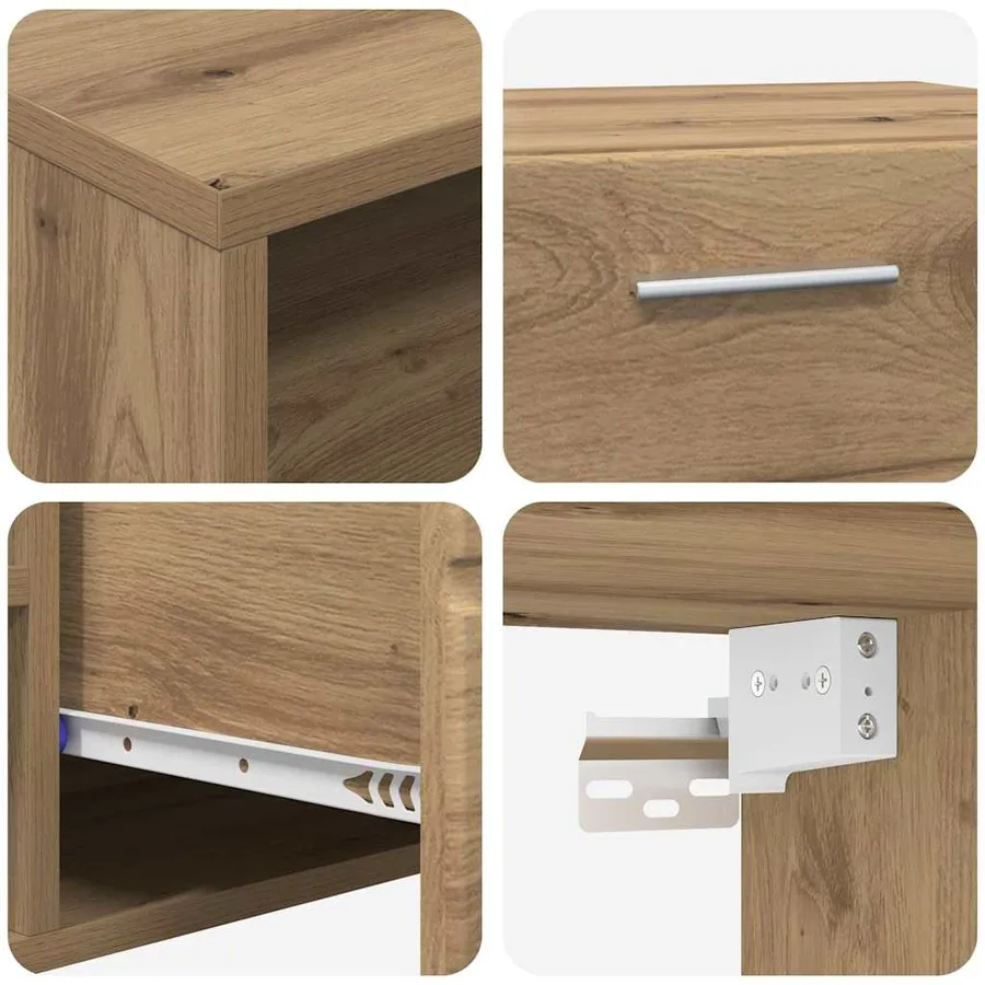 Ensemble meuble TV FLORIN 3 pcs Chêne artisanal - 11