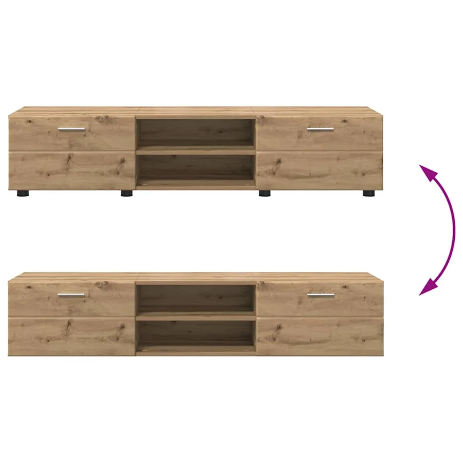 Ensemble meuble TV FLORIN 3 pcs Chêne artisanal - 13