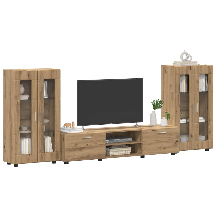 Ensemble meuble TV FLORIN 3 pcs Chêne artisanal - 3