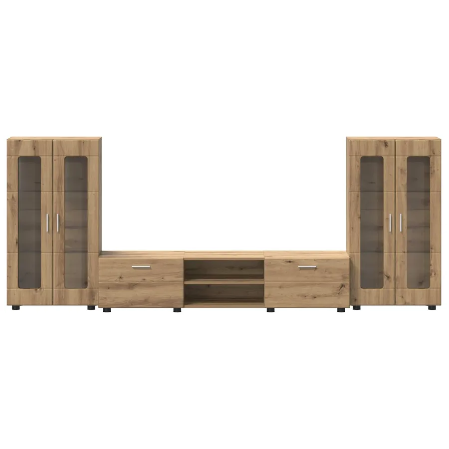 Ensemble meuble TV FLORIN 3 pcs Chêne artisanal - 9