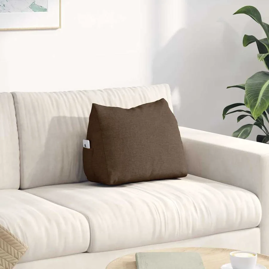 Coussin de Dos Marron 45 x 20 x 35 cm tissu