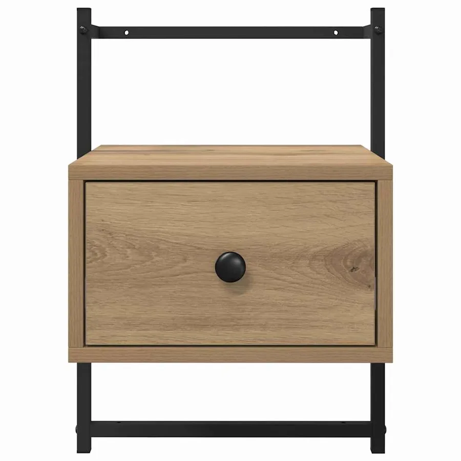 Cabinet de chevet Chêne artisanal 35 x 30 x 51 cm - 6