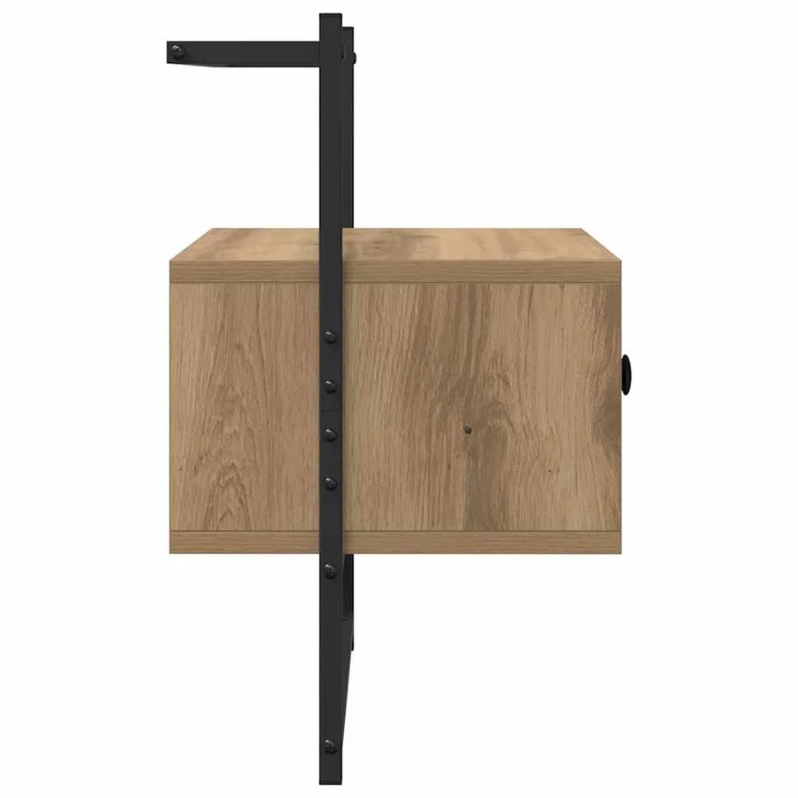 Cabinet de chevet Chêne artisanal 35 x 30 x 51 cm - 7