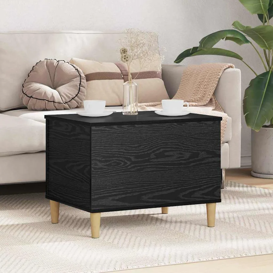 Cabinet de chevet Chêne noir 60 x 44,5 x 45 cm